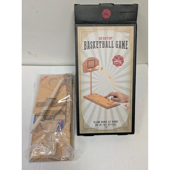GRAND STAR INDUSTRIAL Other - NEW Grand Star Industrial Wooden Desktop Mini Basketball Game Portable Gift Toy